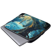 Mystische Stadtträume Laptopschutzhülle (Vorne Knopf)