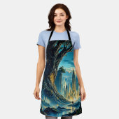 Mystische Stadtträume Schürze (Getragen)