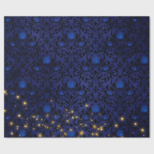 Mystische Sterne Geschenkpapier (Flach)