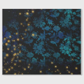 Mystische Sterne Geschenkpapier (Flach)