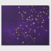 Mystische Sterne Geschenkpapier (Flach)