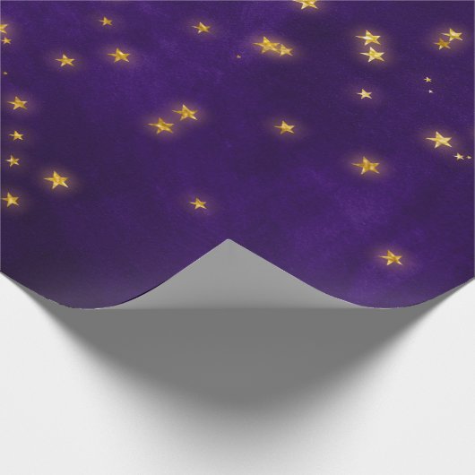 Mystische Sterne Geschenkpapier (Ecke)