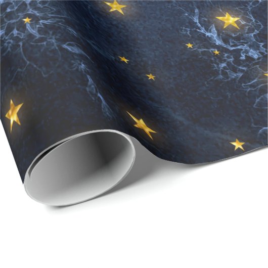 Mystische Sterne Geschenkpapier (Rolleneckpunkt)