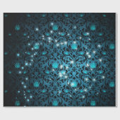 Mystische Sterne Geschenkpapier (Flach)