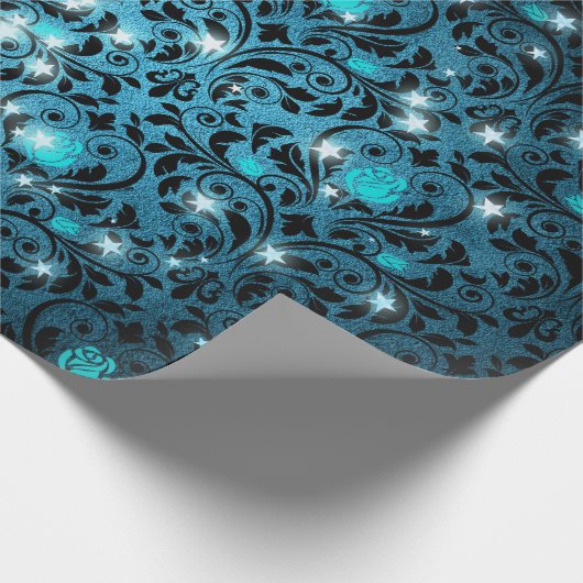 Mystische Sterne Geschenkpapier (Ecke)