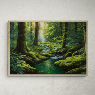 Mystische Strahlung: Eine Reise des Flusses durch  Poster