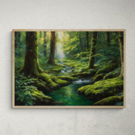 Mystische Strahlung: Eine Reise des Flusses durch Poster