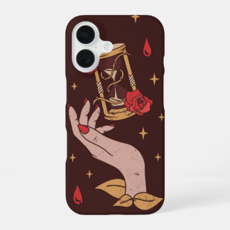 Mystische Stunde Gotische Hand Rosenstundenglas iPhone 16 Hülle