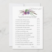 Mystische Sukkulationen Brautparty Game Einladung (Vorderseite)