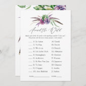 Mystische Sukkulationen Brautparty Game Einladung (Vorne/Hinten)