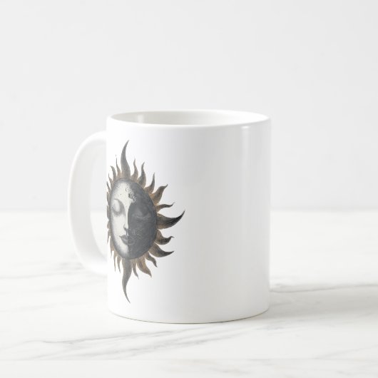 Mystische Sun-Tasse Kaffeetasse (Vorderseite Links)