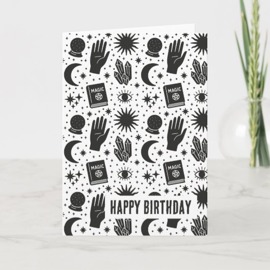 Mystische Symbole Karte (Vorderseite)