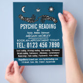 Mystische Symbole, Psychisch lesende Werbung Flyer (Hand)