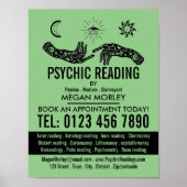 Mystische Symbole, Psychisch lesende Werbung Poster (Vorne)