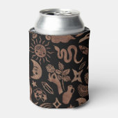 Mystische Symbole: Schlange, Sonne, Mond. Dosenkühler (Kanne Vorderseite)