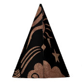 Mystische Symbole: Schlange, Sonne, Mond. Partyhütchen (Rückseite)