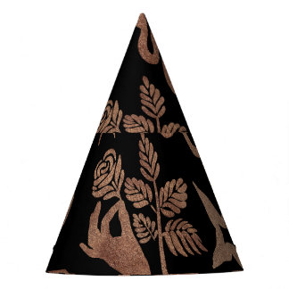 Mystische Symbole: Schlange, Sonne, Mond. Partyhütchen