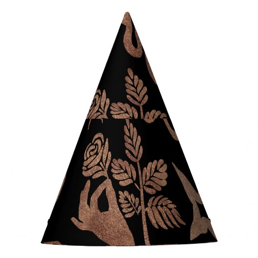 Mystische Symbole: Schlange, Sonne, Mond. Partyhütchen (Vorderseite)