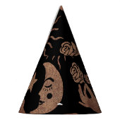 Mystische Symbole: Schlange, Sonne, Mond. Partyhütchen (Links)