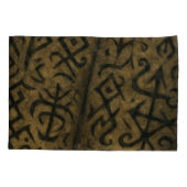 Mystische Symbole und dunkle okkulte Pillowcase Kissenbezug (Rückseite)