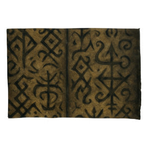 Mystische Symbole und dunkle okkulte Pillowcase Kissenbezug