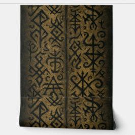 Mystische Symbole und dunkle okkultistische Tapete