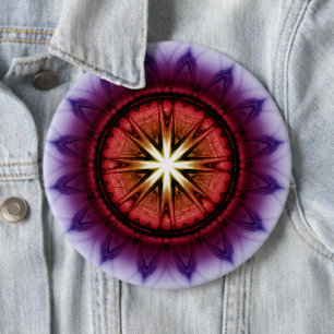 Mystische symbolische Fraktal Button