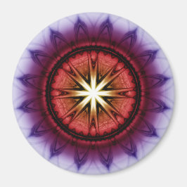 Mystische symbolische Fraktal Magnet