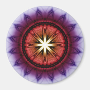 Mystische symbolische Fraktal Magnet