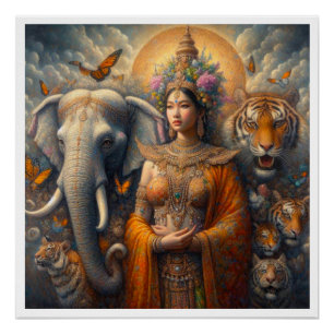 Mystische Szene Poster