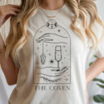 Mystische Tarot-Karte Der Coven-Junggeselinnen-Abs T-Shirt<br><div class="desc">Dieses Design verfügt über eine mystische Himmelskarte Tarot inspiriert Design. Sehen Sie sich die gesamte Kollektion an,  um mehr passende Artikel zu finden!</div>