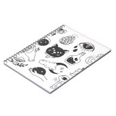 Mystische Tattoo: HandGezeichnet Vintages Abzeiche Notizblock (Linke Seite)