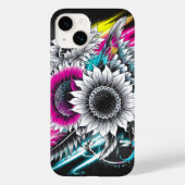 Mystische Tattoo Vibe Vibrannte Sonnenblumen Case-Mate iPhone Hülle (Rückseite)