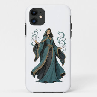 Mystische Teal-Zauberin Fantasy-Kunst - Magische H Case-Mate iPhone Hülle
