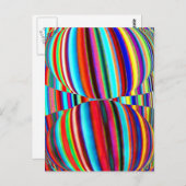 Mystische Tempelkunst - Mania-Farbmuster Postkarte (Vorne/Hinten)