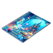 Mystische Tiefen - Chibi Meerjungfrau & Glühgarten Notizblock (Linke Seite)