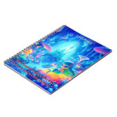 Mystische Tiefen - Chibi Meerjungfrau & Glühgarten Notizblock (Linke Seite)