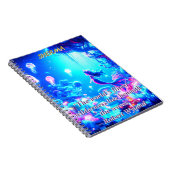 Mystische Tiefen - Chibi Meerjungfrau & Glühgarten Notizblock (Rechte Seite)
