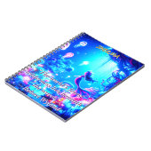 Mystische Tiefen - Chibi Meerjungfrau & Glühgarten Notizblock (Linke Seite)