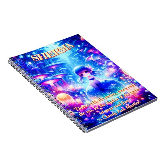 Mystische Tiefen - Chibi Meerjungfrau & Glühgarten Notizblock (Rechte Seite)