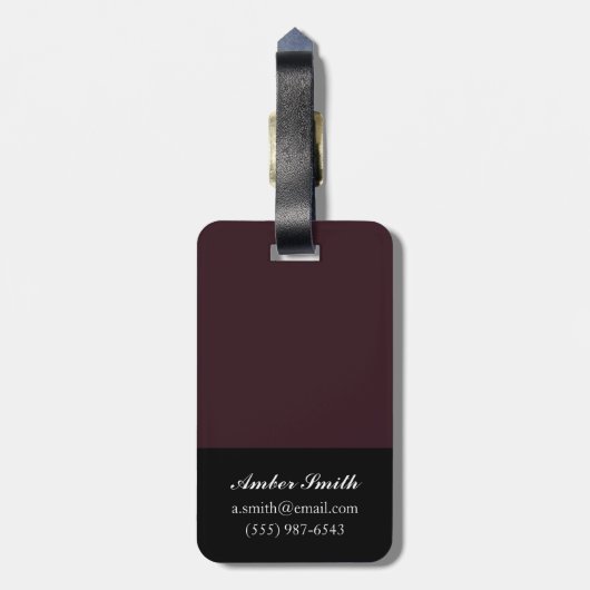 Mystische Tilgung I Gepäckanhänger (Rückseite vertikal)