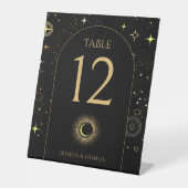 Mystische Tischnummer der Himmelsmuschel Sockelschild (Vorderseite)