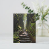 Mystische Treppe Postkarte (Stehend Vorderseite)