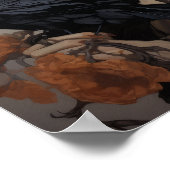 Mystische Verbindung: Frau und Krummposter Poster (Ecke)