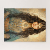 Mystische Verzierungen: Goldene Schönheit Puzzle (Horizontal)