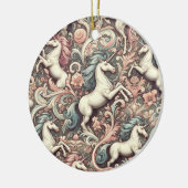 Mystische Viktorianische Hörner: Verzauberte Blüte Keramik Ornament (Links)