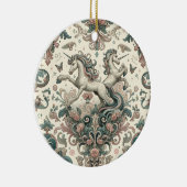 Mystische Viktorianische Hörner: Verzauberte Blüte Keramik Ornament (Rechts)