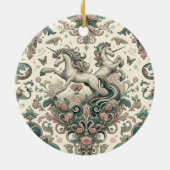 Mystische Viktorianische Hörner: Verzauberte Blüte Keramik Ornament (Hinten)