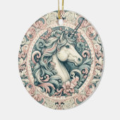 Mystische Viktorianische Hörner: Verzauberte Blüte Keramik Ornament (Links)