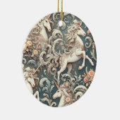 Mystische Viktorianische Hörner: Verzauberte Blüte Keramik Ornament (Rechts)